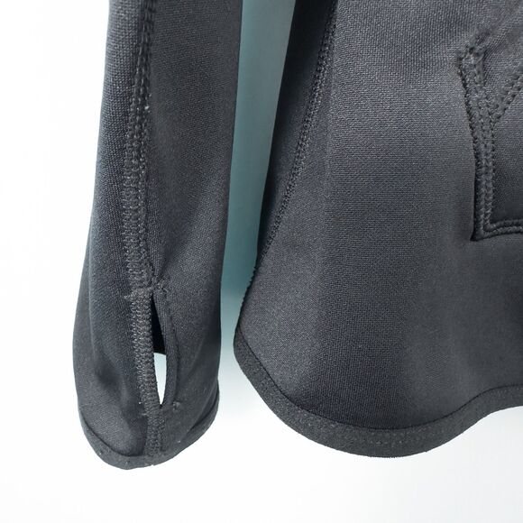 Nike Neon Spell Out Therma Dri Fit Hoodie Womens Medium Embroidered Black 803449 - Picture 9 of 12